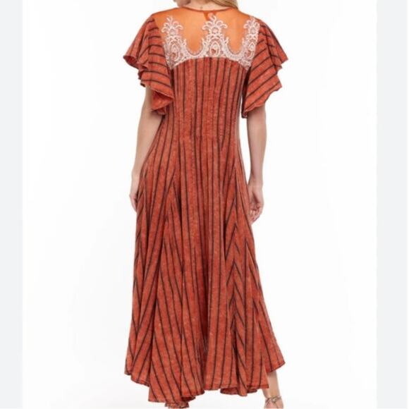 Anthropologie Medium Dress Boho Midi Embroidered Aratta Silent Journey RARE - Picture 5 of 15